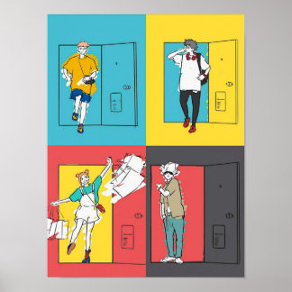 Jujutsu Kaisen Anime Doors Dancing Outro Poster