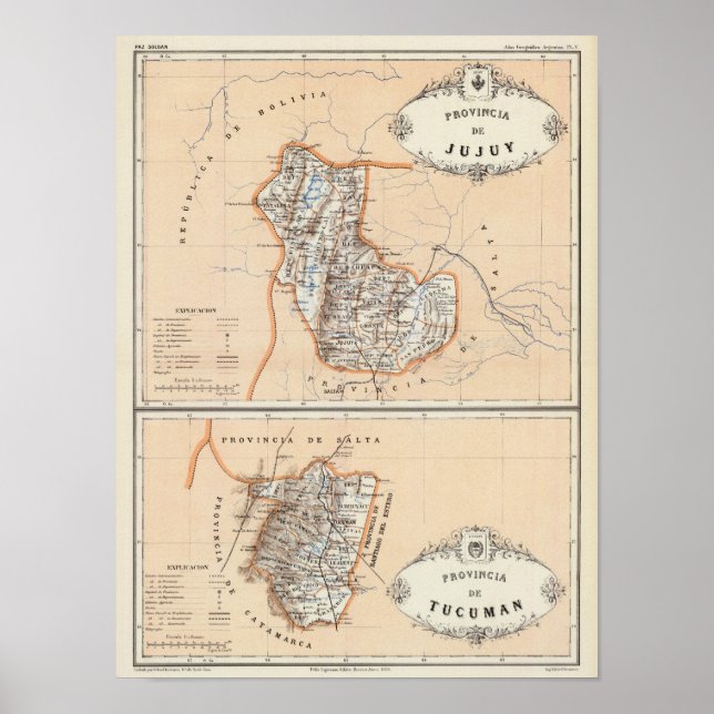 Jujuy and Tucuman, Argentina Poster (Front)
