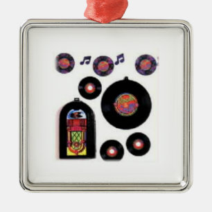 JUKE BOX AND THE 50's CHRISTMAS ORNAMENT