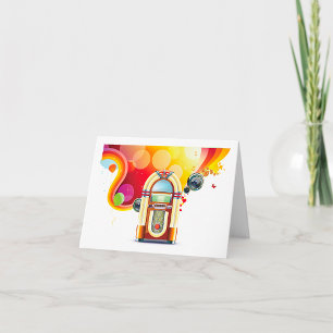 Juke Box Music Note Cards