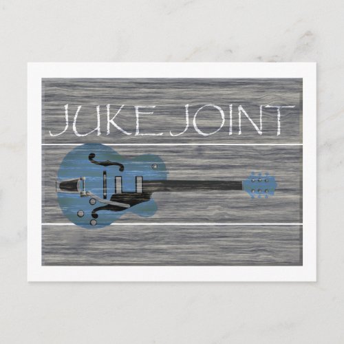Juke Joint Retro Sign Postcard
