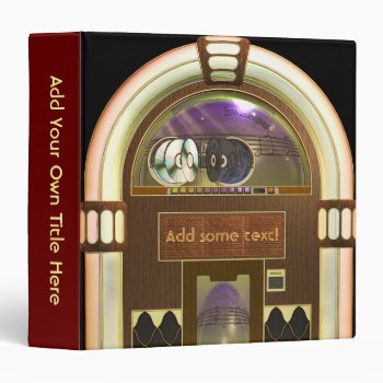 Jukebox 1.5" Avery Binder by Specialeetees at Zazzle