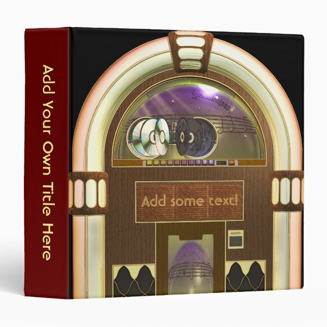 Jukebox 1.5" Avery Binder (Front/Spine)