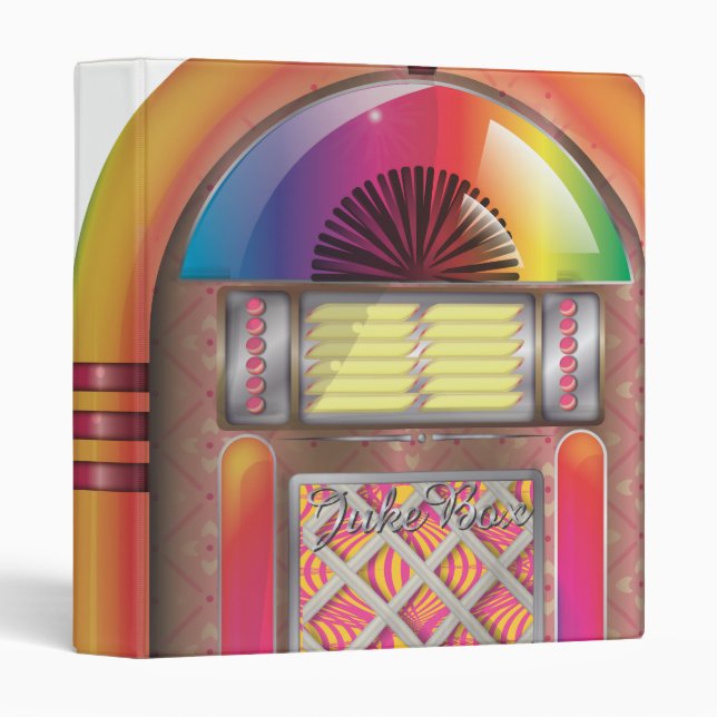 Jukebox 3 Ring Binder (Front/Spine)