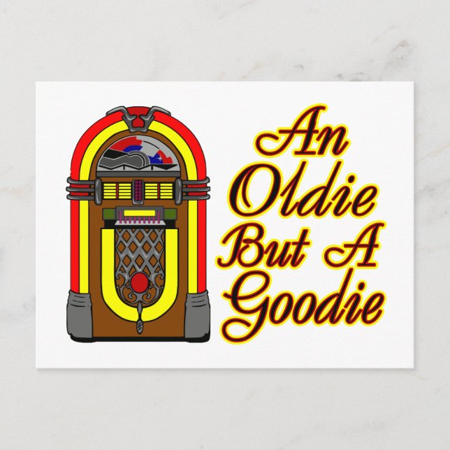 Jukebox An Oldie But A Goodie Postcard (Front)