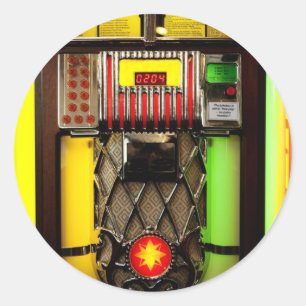Jukebox Classic Round Sticker