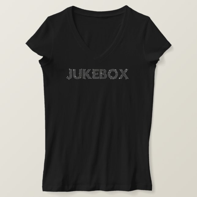 Jukebox Diamonds Ladies T-shirt! T-Shirt (Design Front)