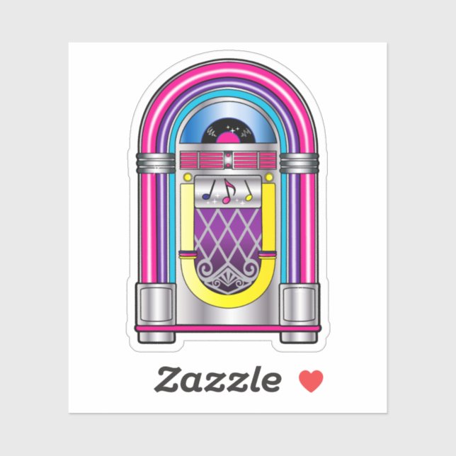 Jukebox in Colors Sticker (Sheet)