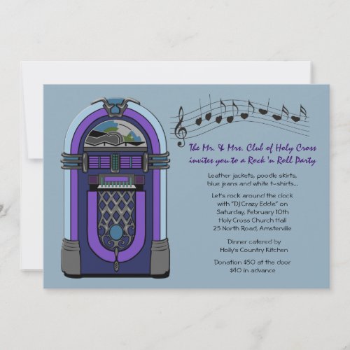 Jukebox Invitation