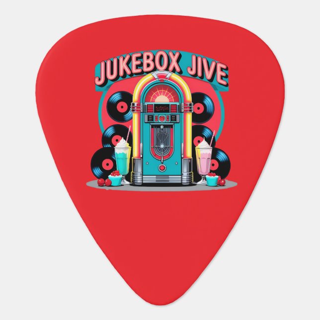 Jukebox Jive Guitar Pick (Front)
