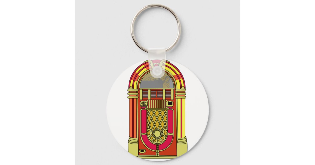 Jukebox Keychain | Zazzle
