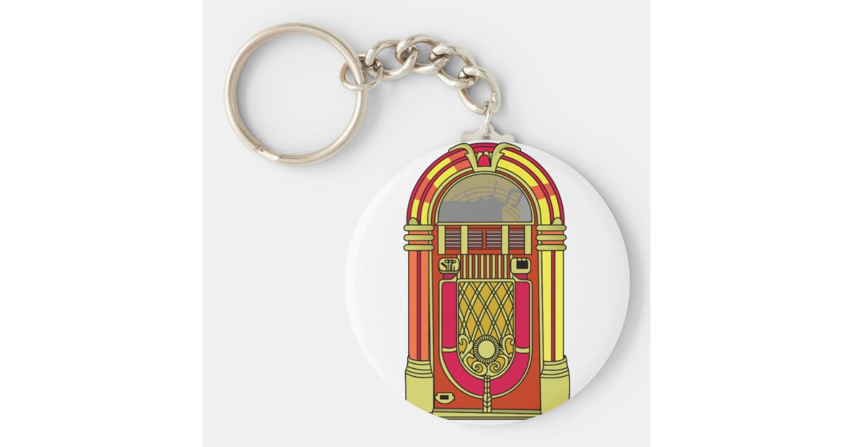 Jukebox Keychain | Zazzle