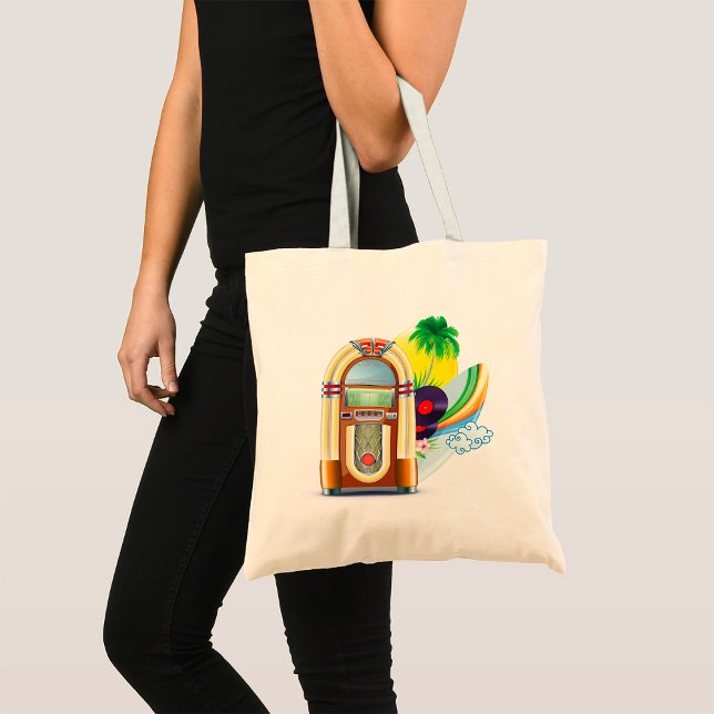 Jukebox Music Tote Bag (Creator Uploaded)