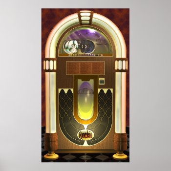 Jukebox Poster by Specialeetees at Zazzle
