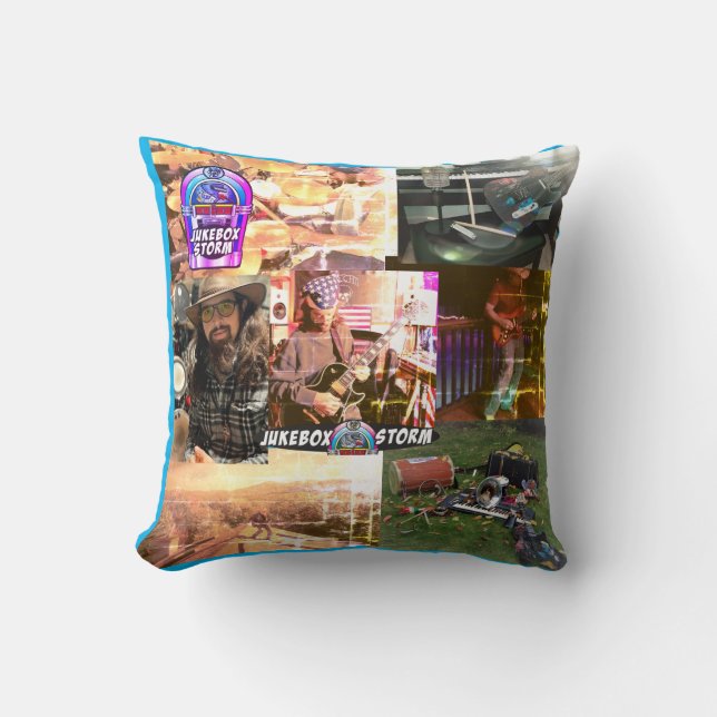 Jukebox Storm throw pillow (Front)