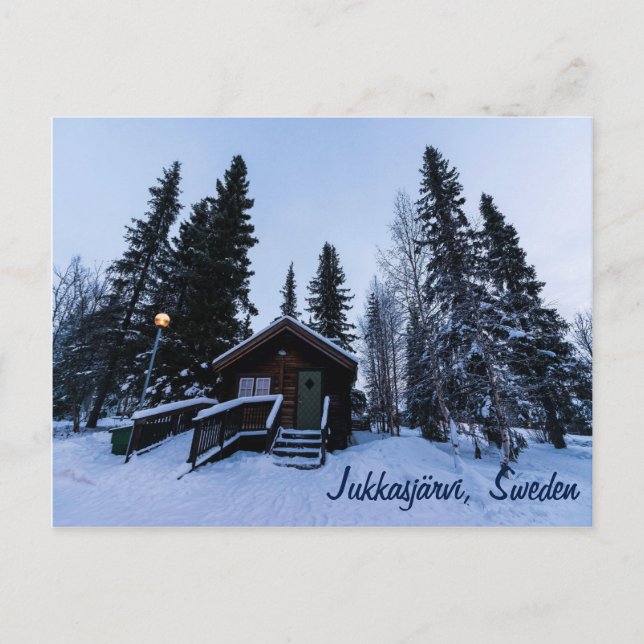 Jukkasjärvi Sweden Postcard (Front)