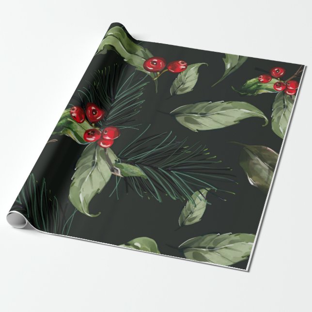Jul Mönster Wrapping Paper (Unrolled)