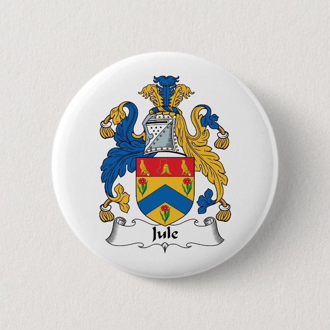 Jule Family Crest Pinback Button (Front)