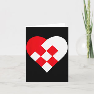 Julehjerte Danish Pleated Christmas Hearts Card