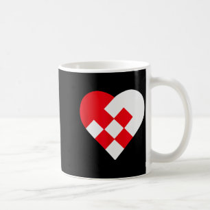 Julehjerte Danish Pleated Christmas Hearts Coffee Mug