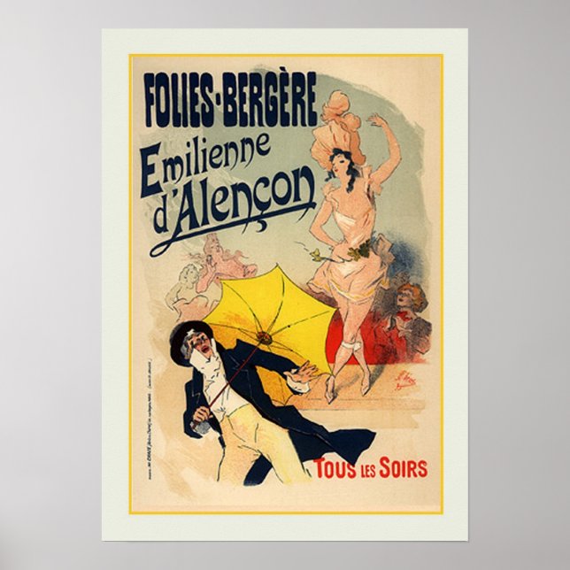 Jules Chéret,advertisment,1890 Poster (Front)