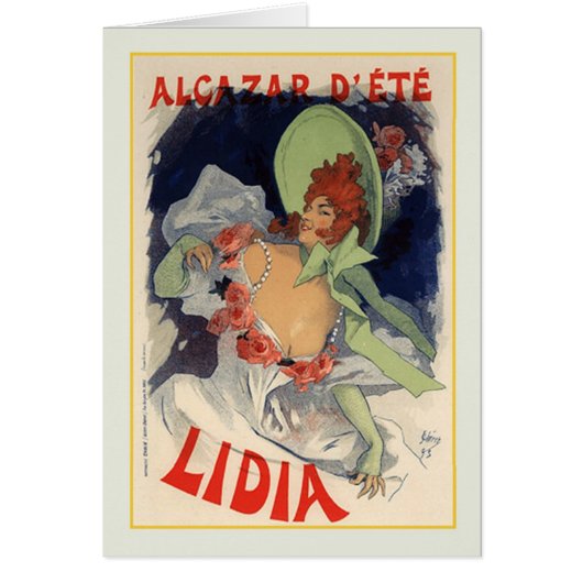 Jules Chéret,advertisment,1895 Cards (Front)