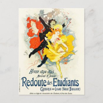 Jules Cheret Art Nouveau Postcard by VintageSpot at Zazzle