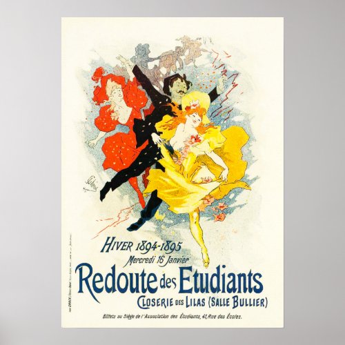 Jules Cheret Art Nouveau Poster