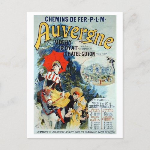 Jules Cheret Auvergne Postcard