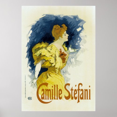 Jules Cheret  Camille Stefani Poster