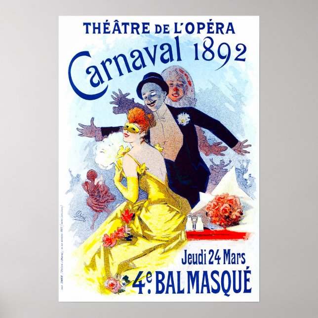 Jules Cheret Carnaval Poster (Front)
