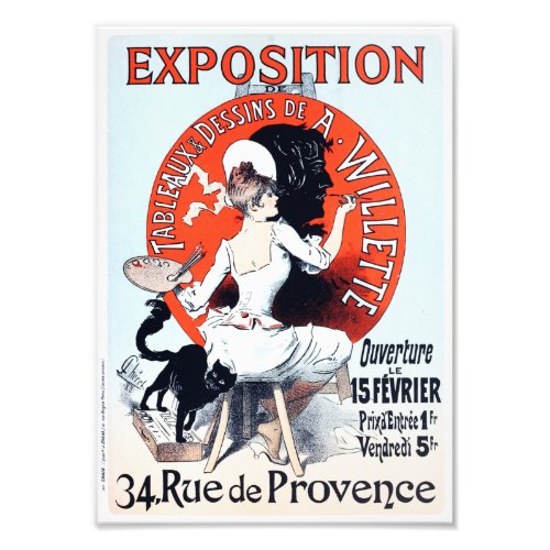 Jules Cheret Exposition Art Nouveau Print