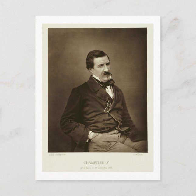 Jules Francois Felix Husson, 'Champfleury' (1821-8 Postcard (Front)