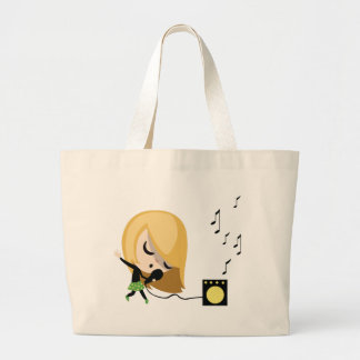 Jules the Singer Large Tote Bag