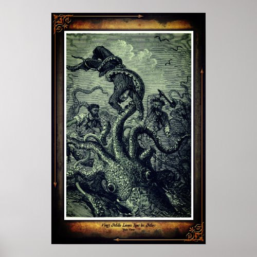 Jules Verne 20000 Leagues Under the Sea Poster 2