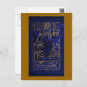 Jules Verne A Floating City Antique Book Cover Postcard (Front/Back)
