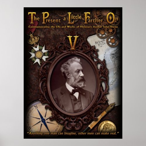 Jules Verne Commemorative Poster