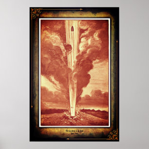 Jules Verne From the Earth to the Moon Poster 2