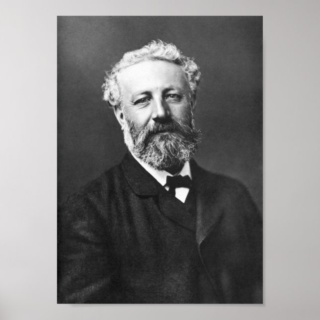 Jules Verne Portrait - By Felix Nadar - 1878 Poster (Front)