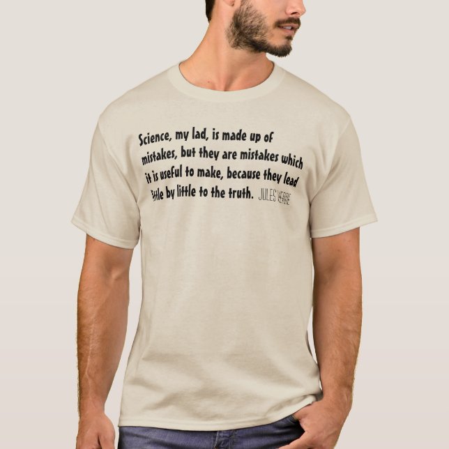 Jules Verne Quote Science T-Shirt (Front)