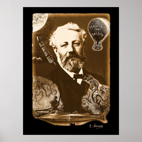 Jules Verne Tribute Poster