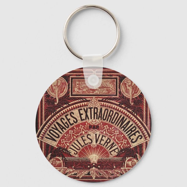 JULES VERNE "VOYAGES EXTRAORDINAIRES" (1878) KEYCHAIN (Front)