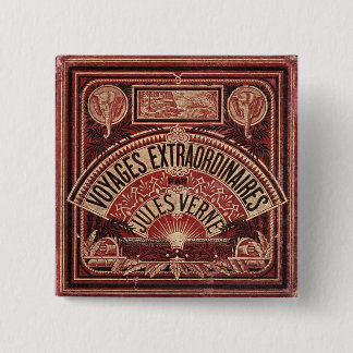 Jules Verne's "VOYAGES EXTRAORDINAIRES" Pinback Button