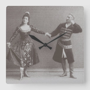 Julia and Felix Kschessinsky in the mazu Square Wall Clock