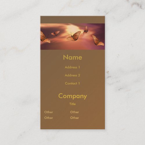 Julia Butterfly Business Cards