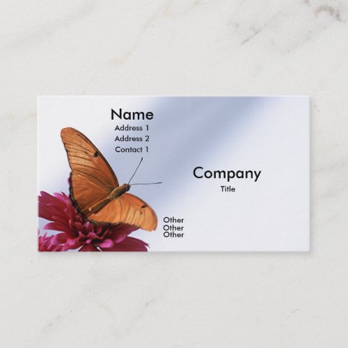 Julia Butterfly Business Card Template