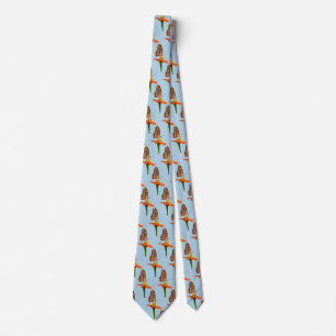 Julia Butterfly on Zinnia Neck Tie