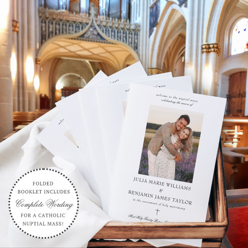 Julia Catholic Wedding Ceremony with Mass Program