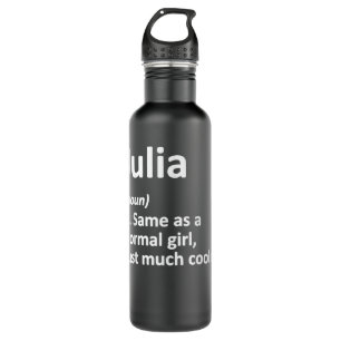 JULIA Definition Personalized Name Funny Birthday Stainless Steel Water Bottle