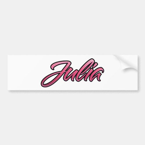 Julia faded pink Aufkleber Sticker